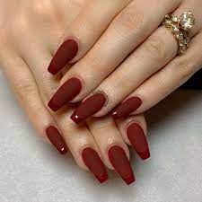Today these acrylic nails are one of the most popular nail designs trending in the market and all over the web. Acrylic Deep Red Nails Novocom Top