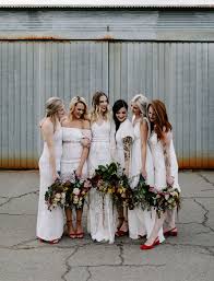 These Two Said Their Vows On An Airport Tarmac In California Green Wedding Shoes White Bridesmaid Bridesmaid Dresses White Bridesmaid Dresses