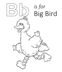 Birds of the african savanna coloring page. Coloring Page Big Bird Coloring Pages