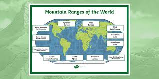 The rwenzori mountains are an incredibly beautiful and unique corner of the world. Mountain Ranges Of The World Display Poster Teacher Made