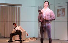 Review American Psycho Now A Bloody But Good Sf Musical Original american psycho it's called bone patrick bateman art print axe murder horror. the mercury news