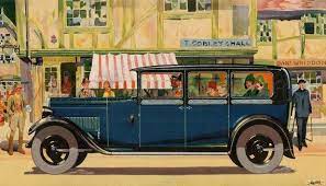 Blue Austin Cars Collection Vintage Advertising 1930s Etsy Austin Cars Art Deco Car Vintage Advertisements