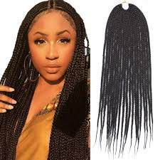 Here's our how to on a flat 4 strand braid. Amazon Com 3x Box Braids Crochet Hair Color 4 24 Inch 6 Bundles 20 Strands Synthetic Box Braids Crochet Hair Soft Light And Breathable Beauty