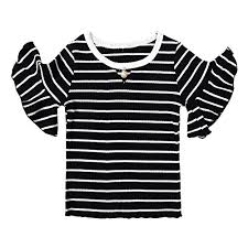 J.crew rewards members enjoy free shipping. Kids Clothes Toddler Baby Girls Stripe Knit Tops With Short Trumpet Sleeve Little Dragon Pig 2t Black White Buy Online In India At Desertcart In Productid 47048905
