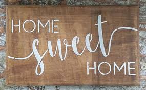 Sealing wooden signs how to seal over natural wood and painted lettering on an outdoor sign. How To Stencil On Wood With Beautiful Results Every Time Lovely Etc