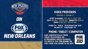 The carriage dispute between fox and dish has affected the satellite company's 12 million subscribers, as well as its sling tv customers. Foxsports Neworleans On Twitter Round 1 Game 2 Check Below For Tonight S Pelicansnba Channel Listings Doitbigger Fox Sports New Orleans Fox Sports Go Https T Co H1uhcedin5 Https T Co 4lvo4xgcg8