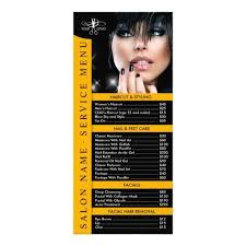Hair Or Nail Salon Service Menu With Price List Zazzle Com Salon Services Salon Price List Hair Salon Price List