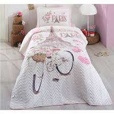 Clasy Paris Love Yatak Ortusu Tek Kisilik Pembe Fiyati