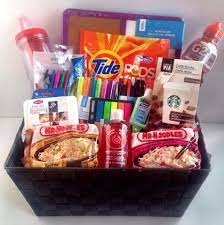 Know A Grad Heading Off To University Or College This Dorm Room Survival Kit Is Everything They Ll Need Dorm Room Gift Basket Dorm Room Gifts Dorm Gift Basket