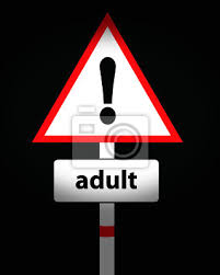 Sinal De Alerta De Conteudo Adulto Cartazes Para A Parede Posters Parental Dezoito Porno Myloview Com Br