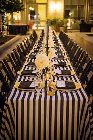 Fabulous is the best word i can think of to describe the dinner party thrown to celebrate my thirtieth. Modern Elegant White Black And Gold Wedding Every Last Detail Gold Wedding Decorations Wedding Table Yellow Wedding