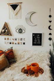 Dream bedroom makeover + tour dark academia, witchy decor. Moon Phase Decoration Bedroom Decor Dorm Room Decor Cute Room Decor