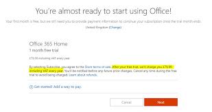 Charged For Ms Office 365 Without Asking Solved Windows 10 Forums