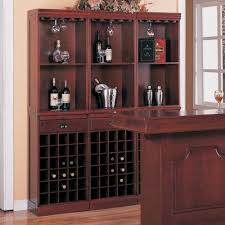 Coaster Lambert Traditional 3 Piece Wine Wall Bar Unit From Northeast Factory Direct Kitchen Cabinets Lovely Home Kitchen