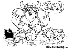 Quick Cartoon Drawing Of A Viking Giving Cpr To A Fisherman Done For Manuel G Viking Drawing Pen Ink Custom Ca Custom Cartoons Cartoon Drawings Drawings