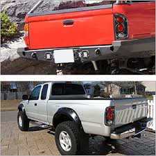 Toyota tacoma 1999, chrome/red led tail lights by spyder®, 1 pair. Amazon Com Taillights Tail Lamps Compatible With Toyota Tacoma 2001 2002 2003 2004 Black Clear Replacement Assembly Fit All Models Sold In Pairs Attl005w Automotive