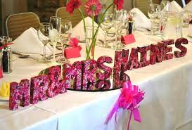 Mr And Mrs Diy Craft Wedding Decor Idea 3d Letters Hand Decorated In Wedding Theme Colours Using Craft Wedding Papier Mache Shapes Wedding Decorations