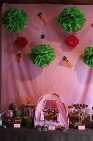 Birthday Party Ideas For 8 Year Old Daughter Uk Pin By Catch My Party On Camping Party Ideas Campout Party Indoor Camping Party Camping Birthday Party