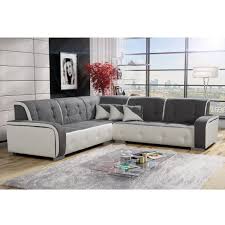 Venez l'essayer dans l'un de nos magasins basika. Canape D Angle Reversible En Nubuk Gris Et Pvc Blanc Jamaica Dya Shopping Fr