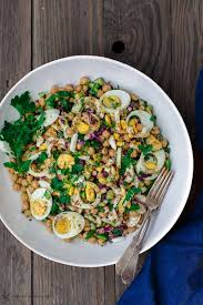 Mediterranean Chickpea Egg Salad Recipe The Mediterranean Dish A Simple Satisfying Egg Salad Prepared M Mediterranean Dishes Salad Recipes Egg Salad Recipe