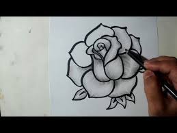 How To Draw A Rose Charcoal Drawing And Shading Youtube Easy Charcoal Drawings Charcoal Drawing Easy Drawings