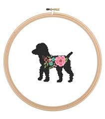 Check spelling or type a new query. Black Poodle Silhouette Cross Stitch Pattern Floral Roses Pet Animal Wall Art Dog Cross Stitch Modern Trendy Great Gift Zindagi Designs