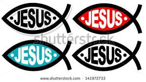 Christian Fish Symbol Jesus Is Written In It Symbols Christian Fish