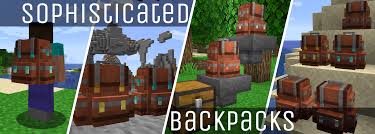 In unmodded(vanilla) minecraft, the closest thing to a backpack would be a shulker. Sophisticated Backpacks Mods Minecraft Curseforge