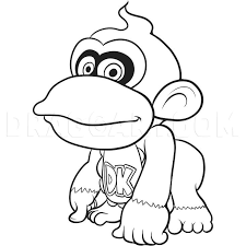 How To Draw Baby Donkey Kong Step By Step Drawing Guide By Dawn Dragoart Com We will guide you step by step through the process of drawing diddy. how to draw baby donkey kong step by