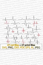 Heartbeat Svg Heartbeat Pulse Svg Heartbeat Line Cardiogram Medical Heart Monitor Nurse Svg Doctor Svg Mon Heartbeat Line Lettering Svg Files For Cricut