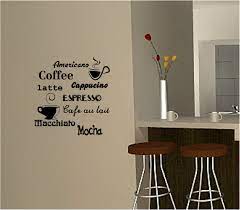 Coffee Wall Art Sticker Vinyl Quote Kitchen Cafe Ebay Kitchen Decor Wall Art Coffee Wall Art Coffee Shop Decor