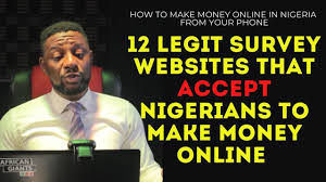 This is absolutely a way to make money online in nigeria without any investment. Legit Survey Websites That Accept Nigerians How To Make Money Online In Nigeria From Your Phone Youtube