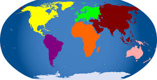 Carte Du Monde Planisphere Mappemonde Continents How To Speak Spanish World Map Continents