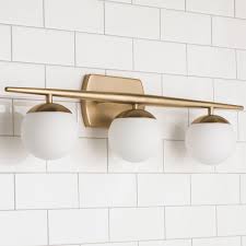 Linear Globe Bath Light 3 Light Modern Bathroom Lighting Bathroom Light Fixtures Modern Vanity Lighting