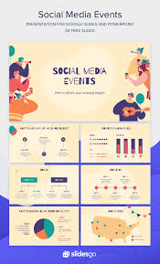 Download This Funny Template And Promote Your Social Media Events Available As Google Slides Theme And Powerpoint Tem Di 2020 Desain Web Presentasi Pelajaran Komputer