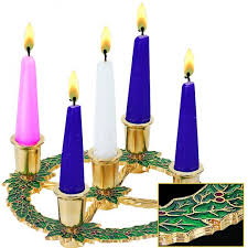 Holly Advent Wreath Gold Plated Holly Advent Wreath Terra Sancta Guild