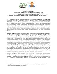 Resume formats differ in the qualifications they emphasize. Position Paper Child Rights Coalition Asia