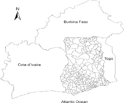 Map computer icons flat design, location logo, location icon, heart, logo png. Map Of Ghana Showing The Districts Neighbouring Countries And The Download Scientific Diagram