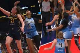 Angel Reese clobbers Caitlin Clark in head in flagrant foul