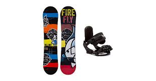 Firefly Delimit Stealth Kids Snowboard And Binding Package