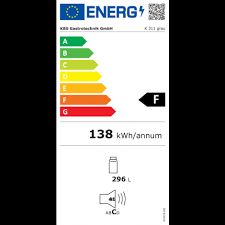 Kbs gastrotechnik impulse freezer kbs 58 g white 503 ltr intergastro it appears that your browser has javascript disabled. Kbs Energiespar Kuhlschrank K 311 Grau Mit Stiller Kuhlung Und Led Beleuchtung 9190319 Gastrostore