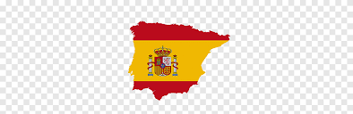 Red, yellow and red, the yellow stripe being twice the size of each red stripe. Flag Of Spain Map National Flag Map Flag Text Png Pngegg
