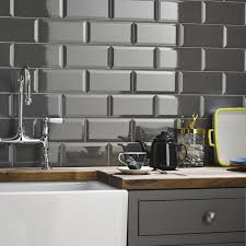 Tileflair both live and love tiles. British Ceramic Tile Metro Dark Grey Bevel Gloss Wall British Ceramic Tile