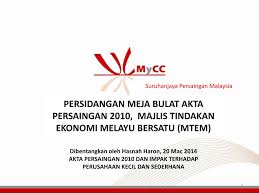 Majlis tindakan ekonomi melayu bersatu berhad | twuko. Ppt Persidangan Meja Bulat Akta Persaingan 2010 Majlis Tindakan Ekonomi Melayu Bersatu Mtem Powerpoint Presentation Id 4390722