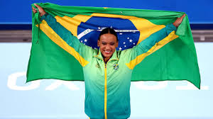 Neste domingo, a brasileira rebeca andrade conquistou o ouro inédito do país na ginástica feminina. Ozurxyb93d6im