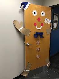 Gingerbread Man Door Decoration For Business Office Door Decorations Gingerbread Man Christmas Time