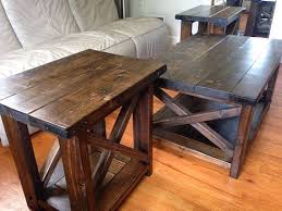 Coffee End Table Set Etsy In 2020 Coffee Table Farmhouse Diy Farmhouse Coffee Table Coffee Table
