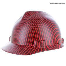 Rugged Blue Custom Hydrographic Black Red Carbon Fiber Hard Hat Carbon Fiber Carbon Hard Hat
