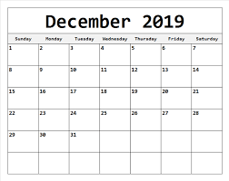 Editable December 2019 Calendar With Images December Calendar