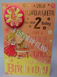Another year has passed, and give your birthday message a hearty dose of good vibes with these inspirational happy birthday messages. Granddaughter 2nd Birthday Badge Card Candy Club Greetings Cards